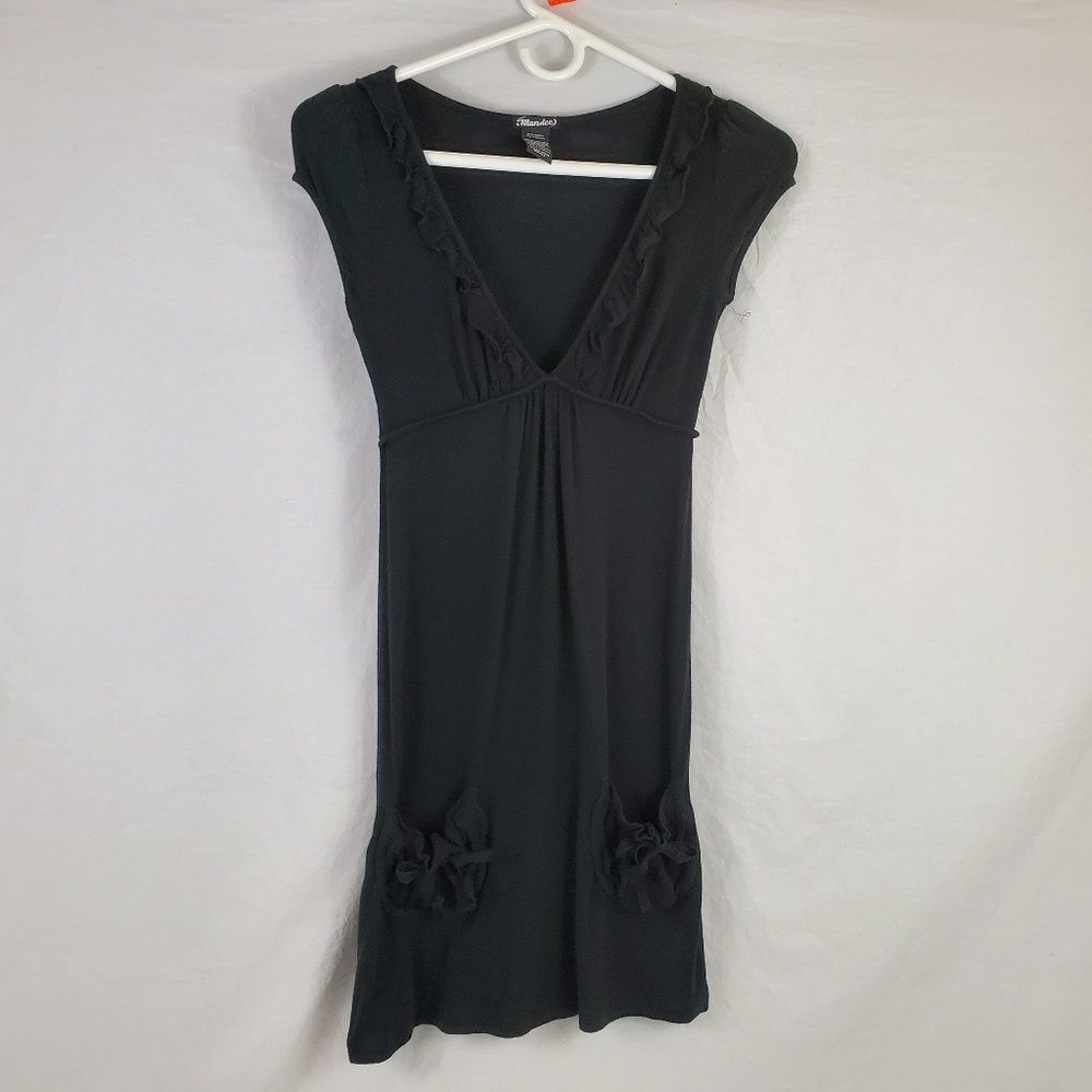 Mandee Swim Cover Up Black Suze Small (621)
